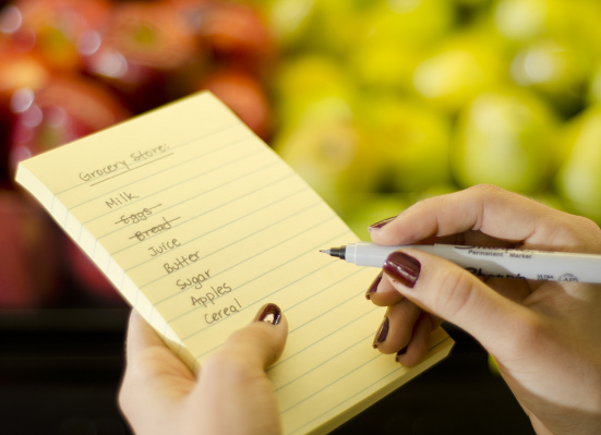 Customizable shopping list at Ed's Orchard Market