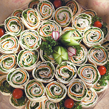 Party pinwheels deli tray image